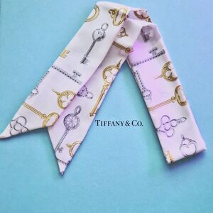 RARE Authentic Retired Tiffany & Co. 100% Silk Ribbon Tilly Bandeau Scarf
